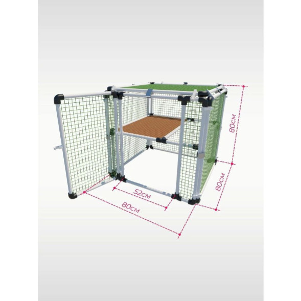 Вольер OctCat модульный Мобильный - 80 х 80 х 80 см
