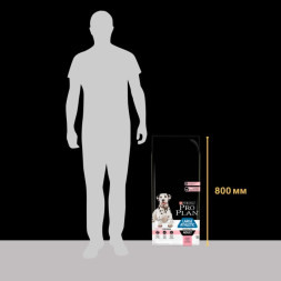 Сухой корм PRO PLAN® для взрослых собак крупных пород с атлетическим телосложением с чувствительной кожей, с высоким содержанием лосося 14 кг