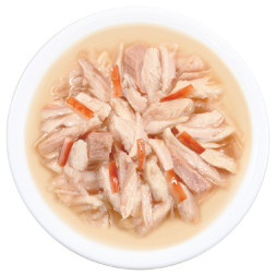 Inaba Ciao Toromi консервы для взрослых кошек с куриным филе, тунцом магуро и сурими, в бульоне - 80 г х 24 шт