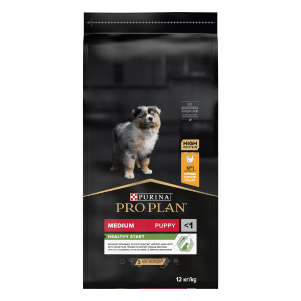 Purina Pro Plan Medium Puppy сухой корм для щенков средних пород с курицей - 12 кг