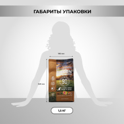 Necon Natural Wellness Sterilized Pork &amp;amp; Rice сухой корм для взрослых стерилизованных кошек со свининой и рисом - 1,5 кг