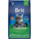 Brit Premium Cat Sterilised сухой корм для взрослых стерилизованных кошек с курицей - 800 г