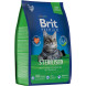 Brit Premium Cat Sterilised сухой корм для взрослых стерилизованных кошек с курицей - 800 г