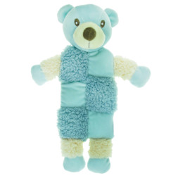 AROMADOG игрушка для собак Мишка, 20 см с 3 пищалками, голубой