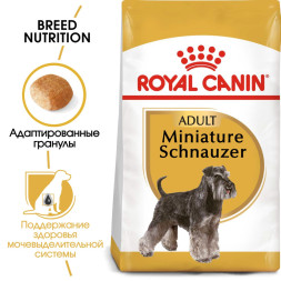 Royal Canin Miniature Schnauzer Adult корм для собак породы миниатюрный шнауцер старше 10 месяцев - 3 кг