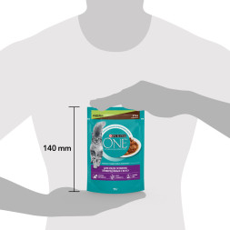 Purina ONE влажный корм для взрослых кошек, особенно привередливых ко вкусу, с индейкой, уткой и морковью, в паучах - 75 г х 26 шт