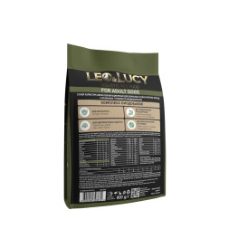LEO&amp;amp;LUCY сухой холистик корм для взрослых собак мелких пород с ягненком и травами - 800 г