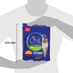Сухой корм Purina ONE Природа Здоровья для взрослых кошек с курицей, 180 г