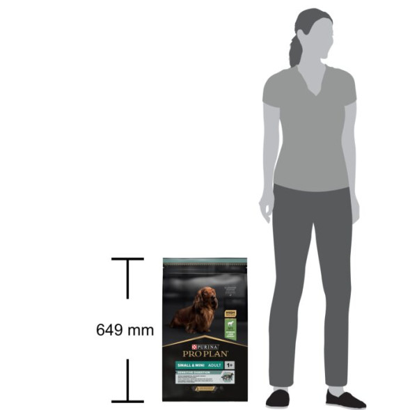 Сухой корм PRO PLAN® для взрослых собак мелких и карликовых пород с чувствительным пищеварением, с высоким содержанием ягненка 7 кг