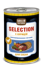 Solid Natura Selection Курица влажный корм для собак жестяная банка 0,97 кг (6 шт в уп)
