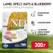 Farmina N&amp;amp;D Ancestral Grain Cat Lamb, Spelt, Oats And Blueberry Adult сухой низкозерновой корм для взрослых кошек с ягненком и черникой - 300 г