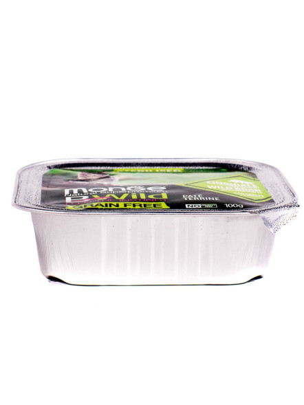 Monge Cat BWild Grain Free влажный беззерновой корм для стерилизованных кошек с мясом кабана и овощами в ламистерах 100 г (32 шт в уп)