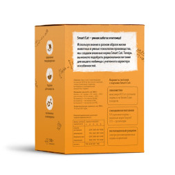Smart Cat паучи для взрослых кошек и котят кусочки с курицей и морковью кусочки в соусе набор - 85 г х 5+1 шт