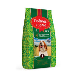 Родные Корма 23/10 сухой корм для взрослых собак с чувствительным пищеварением ягненок с рисом - 1 Пуд (16,38 кг)