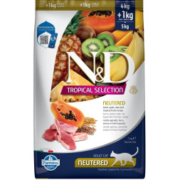 Farmina N&amp;amp;D Cat Tropical Selection Lamb Neutered Adult сухой корм для стерилизованных кошек и кастрированных котов, с ягненком - 5 кг