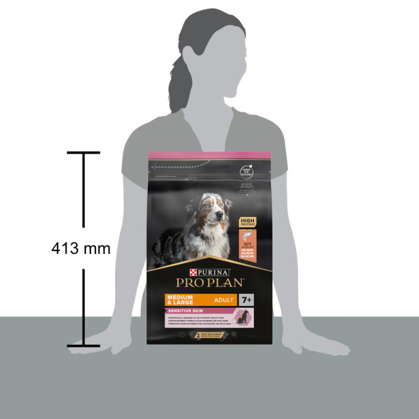 Purina Pro Plan Medium &amp;amp; Large Adult 7+ cухой корм для взрослых собак средних и крупных пород старше 7 лет с лососем и рисом - 3 кг