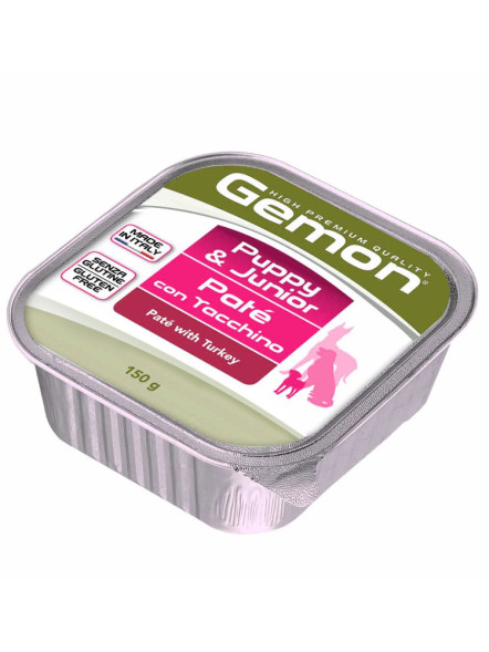 Gemon Puppy влажный корм для щенков с индейкой в ламистере - 150 г х 24 шт