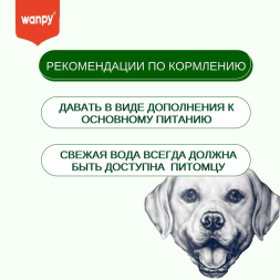 Wanpy Dog лакомство для собак Зубные щетки со вкусом курицы - 100 г