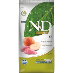 Farmina N&amp;amp;D Prime Cat Boar &amp;amp; Apple Adult сухой беззерновой корм для взрослых кошек с кабаном и яблоком - 5 кг
