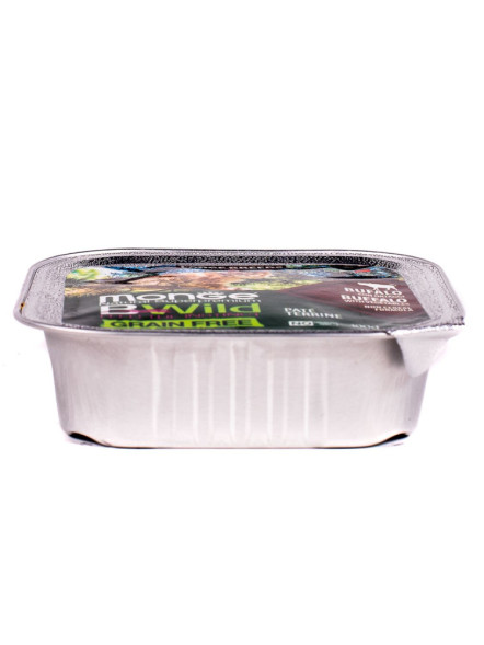 Monge Cat BWild Grain Free влажный беззерновой корм для взрослых кошек с мясом буйвола и овощами в ламистерах 100 г (32 шт в уп)