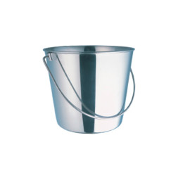 Mr.Kranch ведро из нержавеющей стали с креплением для клеток и вольеров - 6,8 л