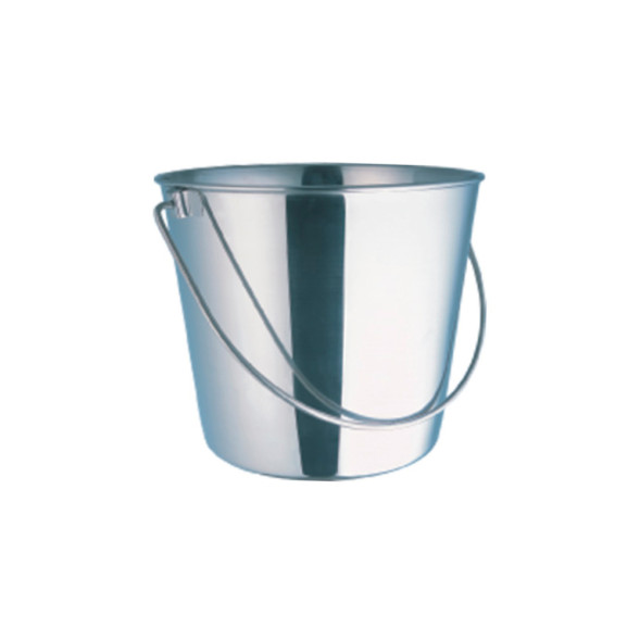 Mr.Kranch ведро из нержавеющей стали с креплением для клеток и вольеров - 6,8 л