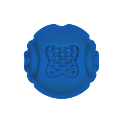 Mr.Kranch игрушка для собак Мяч с ароматом курицы, синий, 6,5 см