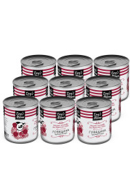 Dog`s Menu влажный корм для взрослых собак с говядиной кусочки в соусе в консервах - 750 г х 9 шт