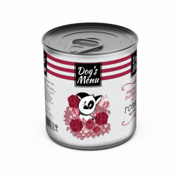 Dog`s Menu влажный корм для взрослых собак с говядиной кусочки в соусе в консервах - 750 г х 9 шт