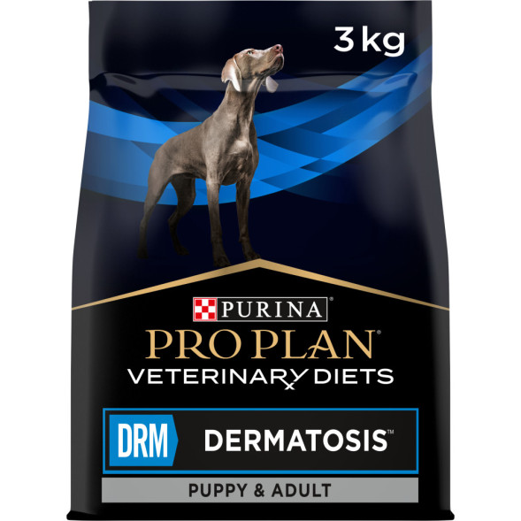 Pro Plan Veterinary DRM Dermatosis сухой корм для взрослых собак при дерматозах - 3 кг