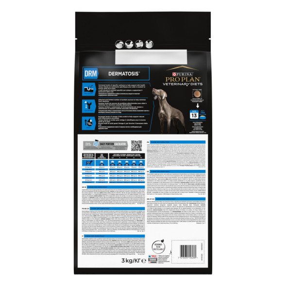 Pro Plan Veterinary DRM Dermatosis сухой корм для взрослых собак при дерматозах - 3 кг