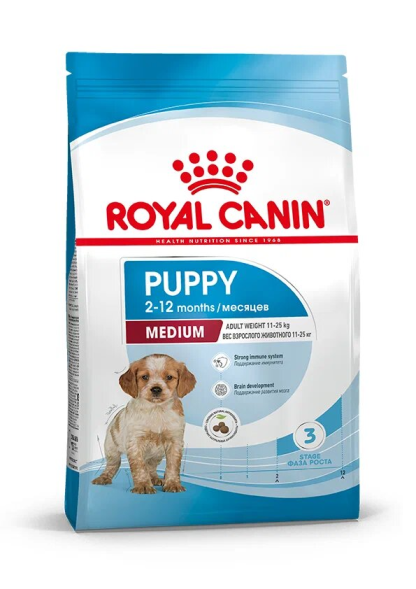 Royal Canin Medium Puppy сухой корм для щенков средних пород с птицей - 3 кг