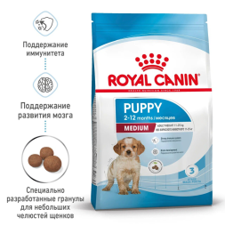 Royal Canin Medium Puppy сухой корм для щенков средних пород с птицей - 3 кг