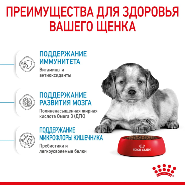 Royal Canin Medium Puppy сухой корм для щенков средних пород с птицей - 3 кг