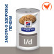 Hills Prescription Diet l/d влажный диетический корм для взрослых собак при заболеваниях печени с курицей, в консервах - 370 г x 6 шт