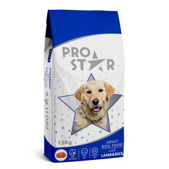 Prostar Adult Dog Lamb &amp;amp; Rice сухой корм для взрослых собак с ягненком и рисом - 15 кг