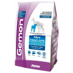 Gemon Dog Mini сухой корм для щенков мелких пород с тунцом и рисом 3 кг