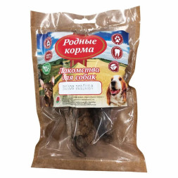 Родные Корма лакомство для собак мелких пород легкое говяжье, сушеное в дровяной печи - 35 г
