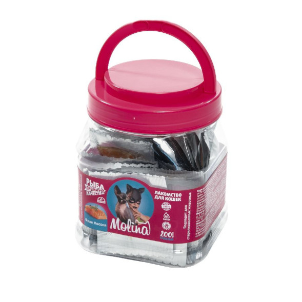 Molina лакомство для кошек Филе лосося - 200 г