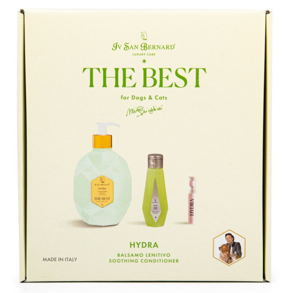 Iv San Bernard ISB The Best Line набор Hydra кондиционер против раздражений и перхоти 500 мл, шампунь 120 мл + парфюм 2 мл в подарок