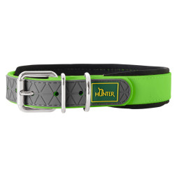 Hunter Convenience Comfort 45 oшейник для собак, S-M (32-40 см)/2 см, биотановый, мягкая горловина, яблочный зеленый