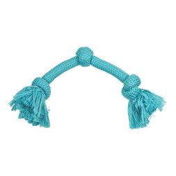 Playology DRI-TECH ROPE жевательный канат для собак с ароматом арахиса, большой, голубой