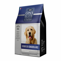 Gina Elite Senior Dog Chicken&amp;amp;Rice сухой корм для пожилых собак с курицей и рисом - 8 кг