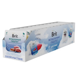 Brit воздушный паштет для взрослых собак мелких пород, с  уткой - 100 г х 14 шт
