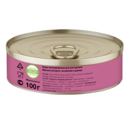 Organix консервы для щенков с мясным ассорти, ягненком и цукини - 100 г x 24 шт