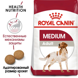 Royal Canin Medium Adult сухой корм для взрослых собак средних пород со свининой - 3 кг