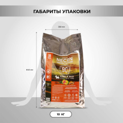 Necon Natural Wellness Adult Mini Pork &amp;amp; Rice сухой корм для взрослых собак мелких пород со свининой и рисом - 10 кг