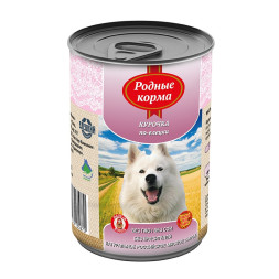 Консервы Родные Корма Курочка по-елецки для собак - 970 г х 12 шт