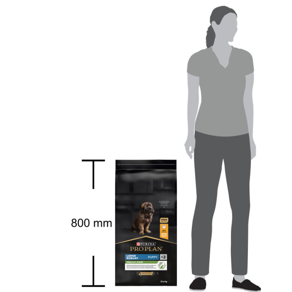 Pro Plan Puppy Large Robust сухой корм для щенков крупных пород с мощным телосложением с курицей и рисом - 12 кг