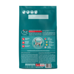 Purina One сухой корм для стерилизованных кошек с говядиной и пшеницей - 3 кг